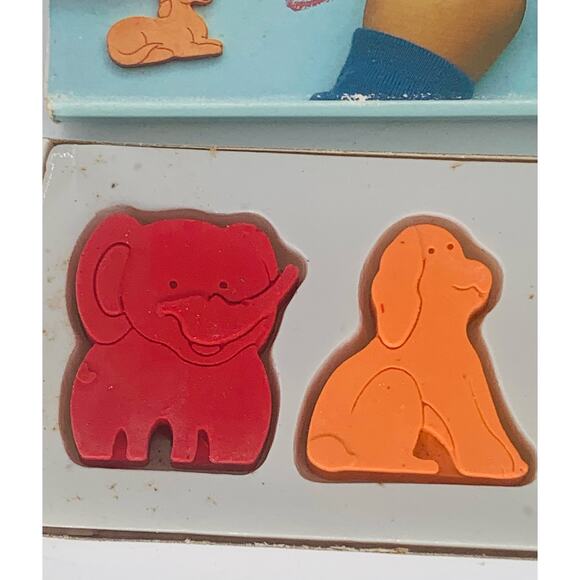 Crayon Critters Shaped Colors Dog Elephant Unicorn Lion Bear Set of 5 Non Toxic - Picture 5 of 8